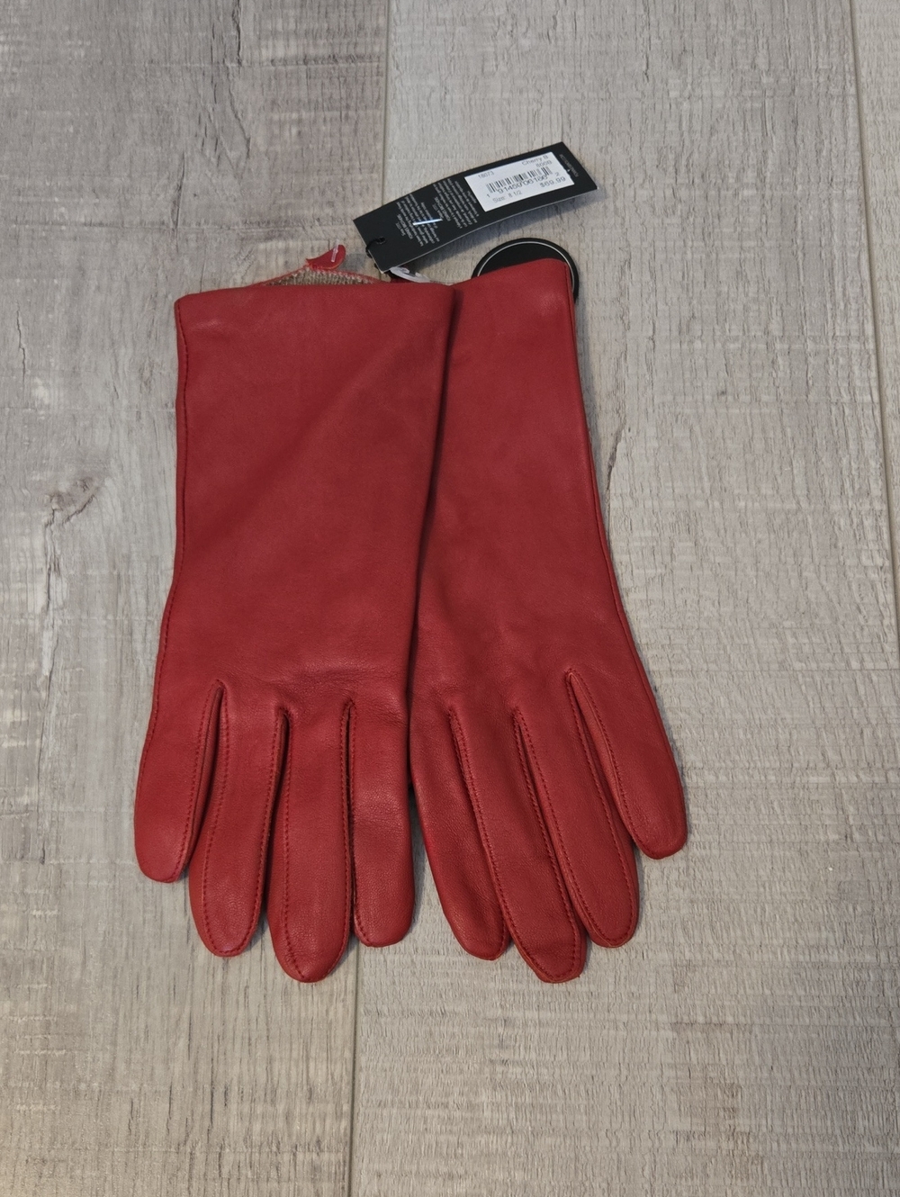 Red Leather Women's Gloves